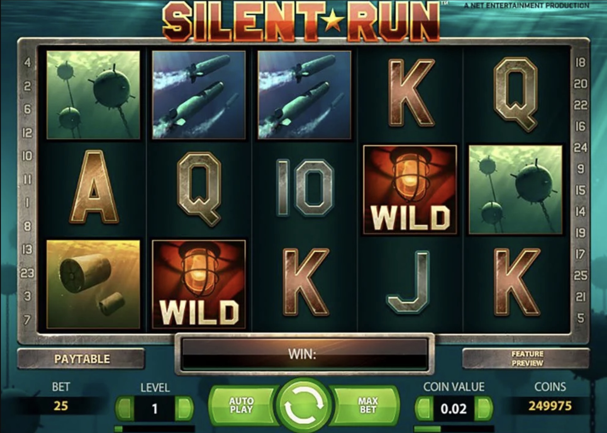 «Silent Run» — видео-слот для геймеров Casino Imperator